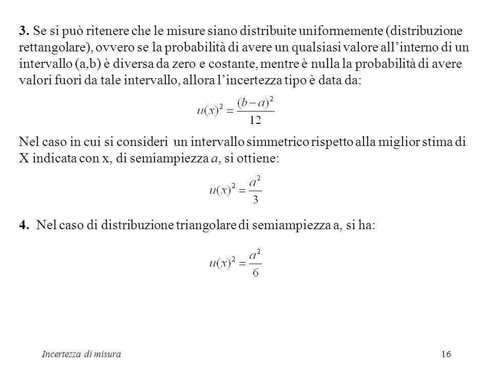 Incertezza Di Misura Ppt Scaricare